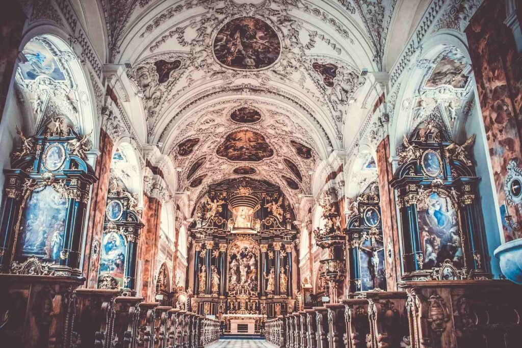Inside of a Christian cathedral